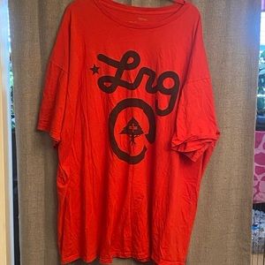 LRG Mens T-Shirt Red 4XLT